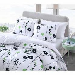 Cheap 👍 Arbon Floral Comforter & Sham Set - City Scene Black 🎁