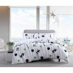 Cheap 👍 Arbon Floral Comforter & Sham Set - City Scene Black 🎁 -Bedding Sets & Collections Sales Shop unnamed file 7102