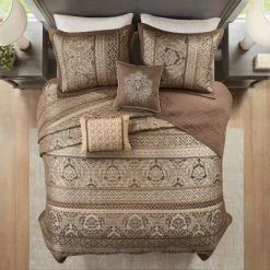 Coupon 💯 Madison Park 5pc Mirage Jacquard Bedding Set Brown ⌛ -Bedding Sets & Collections Sales Shop unnamed file 716