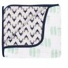 Best reviews of ⭐ Bacati - Boys Noah Muslin Mint Navy 10 pc Crib Bedding Set with 4 Swaddling Blankets 😍