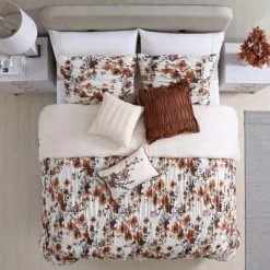 Best Sale 💯 Modern Threads 6-Piece Printed Textured Comforter Set Floral Ridge. 🎉