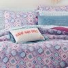 Top 10 ⭐ Leah Comforter Set - Ivory Ella Bright Purple 🎁