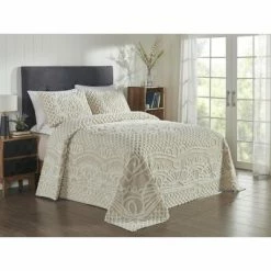 New 🛒 Trevor Collection 100% Cotton Tufted Unique Luxurious Bedspread & Sham Set - Better Trends 👏