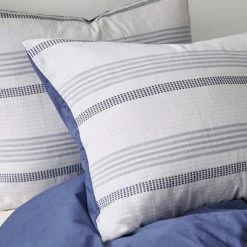 Discount 🎉 Ansley Striped Organic Cotton Yarn Dyed Comforter Set- Clean Spaces Gray ✔️ -Bedding Sets & Collections Sales Shop unnamed file 7291