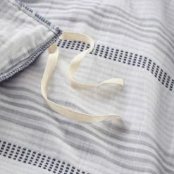 Discount 🎉 Ansley Striped Organic Cotton Yarn Dyed Comforter Set- Clean Spaces Gray ✔️ -Bedding Sets & Collections Sales Shop unnamed file 7295