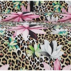 Best deal 🛒 Christian Siriano Tahiti Floral Comforter Set Brown/Pink ⌛