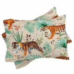 Discount 🔔 83 Oranges Tropical and Tigers Comforter Set - Deny Designs Green 🔥 -Bedding Sets & Collections Sales Shop unnamed file 7310