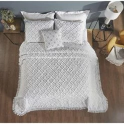 Top 10 𧨠Charleston Collection 100% Cotton Tufted Unique Luxurious Bedspread Set - Better Trends π₯