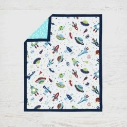 Wholesale ⌛ Bacati - Airspace Aqua Navy Green Red 3 pc Crib Bedding Set 😍