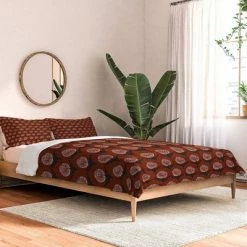 Best deal π Holli Zollinger Dahlia Flower 100% Cotton Comforter Set - Deny Designs Rust β¨