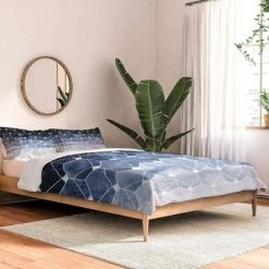 Wholesale 😍 Elisabeth Fredriksson Hexagons & Diamonds 100% Cotton Comforter Set - Deny Designs Blue ✔️