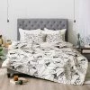 Cheap ⭐ CayenaBlanca Lines Comforter Set White/Black - Deny Designs 👏