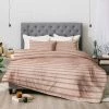Budget 🛒 Holli Zollinger Zhi Stripe Comforter Set - Deny Designs Pink ❤️