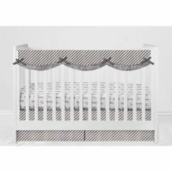 Promo ❤️ Bacati - Love Design/Print Gray/Silver 10 pc Crib Bedding Set with Long Rail Guard Cover ✨ -Bedding Sets & Collections Sales Shop unnamed file 7808