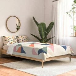 Coupon π June Journal Floating Triangles Comforter Set - Deny Designs Multicolored π