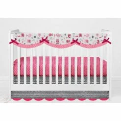 Cheapest 😍 Bacati - Owls in the Woods Pink Fuschia Gray 6 pc Crib Bedding Set with Long Rail Guard Cover 👏 -Bedding Sets & Collections Sales Shop unnamed file 7877