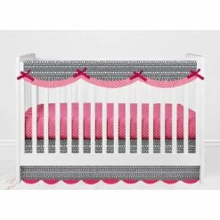Cheapest 😍 Bacati - Owls in the Woods Pink Fuschia Gray 6 pc Crib Bedding Set with Long Rail Guard Cover 👏 -Bedding Sets & Collections Sales Shop unnamed file 7878