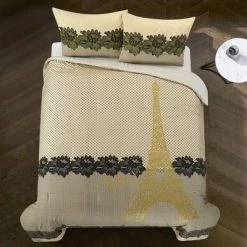 Buy ⭐ Paris Lace Comforter Set - Casa Couture Gold 🌟