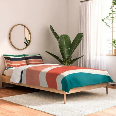 Budget π Zoe Wodarz Paper Stripe Comforter Set - Deny Designs Multicolored βοΈ 1 Budget π Zoe Wodarz Paper Stripe Comforter Set - Deny Designs Multicolored βοΈ