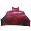 Hot Sale 🧨 2 Pcs Polyester Twin Galaxies All-season Reversible Bedding Sets Galaxies Red - PiccoCasa 😀