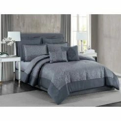 Coupon 🛒 Coventry Coventry 7pc Comforter Set - 5th Avenue Lux Gray 🔔 -Bedding Sets & Collections Sales Shop unnamed file 8027
