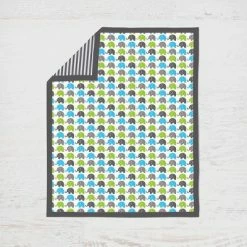 Hot Sale 👍 Bacati - Elephants Aqua/Lime/Gray 10 pc Crib Bedding Set with 2 Crib Fitted Sheets 🔥