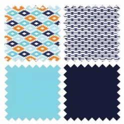Deals 👍 Bacati - Aztec Print Liam Aqua Orange Navy 4 pc Toddler Bedding Set 🧨 -Bedding Sets & Collections Sales Shop unnamed file 8038