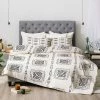 Hot Sale 🎁 Schatzi Brown Mudcloth Comforter Set - Deny Designs Black/white 🔔