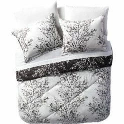 Best Pirce ❤️ 8pc Leaf Bed in a Bag Comforter Set Black & White - VCNY Home 🔔 -Bedding Sets & Collections Sales Shop unnamed file 8071