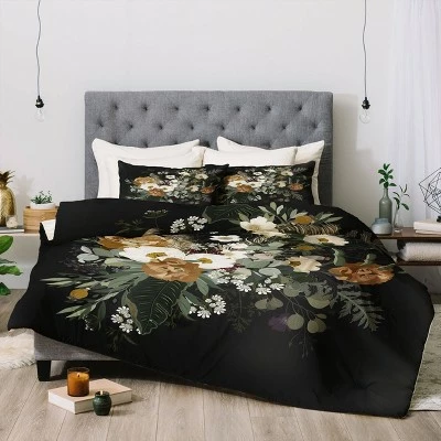 Flash Sale 𧨠Iveta Abolina Paloma Night Comforter & Sham Set Black - Deny Designs π 1 Flash Sale 𧨠Iveta Abolina Paloma Night Comforter & Sham Set Black - Deny Designs π