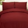 Coupon 🎉 Plazatex Embossed Dobby Stripe 90GSM Microfiber Super Soft Bed In A Bag - Burgundy ❤️