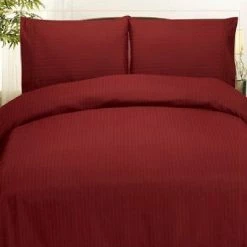 Coupon 🎉 Plazatex Embossed Dobby Stripe 90GSM Microfiber Super Soft Bed In A Bag - Burgundy ❤️ -Bedding Sets & Collections Sales Shop unnamed file 8097
