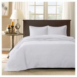 Best Pirce ❤️ Madison Park Margaux Quilted Bedspread Set - 3pc White 💯