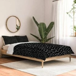 Promo π Iveta Abolina Amara 100% Cotton Comforter Set Black - Deny Designs π§¨