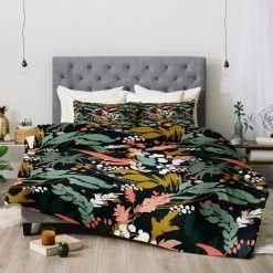 Wholesale 🧨 Marta Barragan Camarasa Brushstrokes Leaves of Nature Comforter Set - Deny Designs 😍