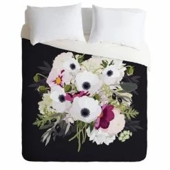 Brand new 🤩 Iveta Abolina Antoinette Floral Comforter Set Black/Pink - Deny Designs ✔️ -Bedding Sets & Collections Sales Shop unnamed file 8152