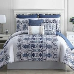 Buy 🤩 Modern Threads 8 Piece Pre-Washed & Printed Comforter Set, Aramis. ⌛