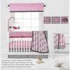 Cheapest 😍 Bacati - Elephants Pink/Fuschia/Gray 10 pc Crib Bedding Set with Long Rail Guard Cover 🔔