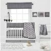 Cheap 🧨 Bacati - Elephants White/Gray 10 pc Crib Bedding Set with Long Rail Guard Cover 🔔