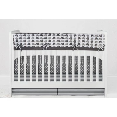 Cheap 𧨠Bacati - Elephants White/Gray 10 pc Crib Bedding Set with Long Rail Guard Cover π 4 Cheap 𧨠Bacati - Elephants White/Gray 10 pc Crib Bedding Set with Long Rail Guard Cover π - Image 4