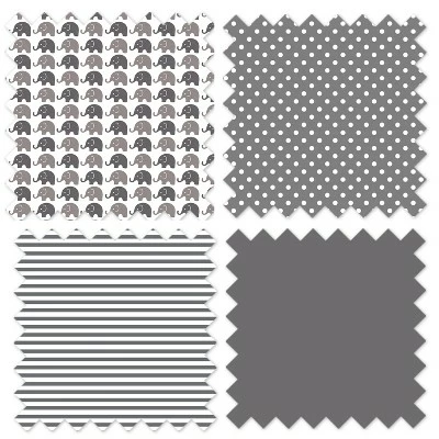 Cheap 𧨠Bacati - Elephants White/Gray 10 pc Crib Bedding Set with Long Rail Guard Cover π 6 Cheap 𧨠Bacati - Elephants White/Gray 10 pc Crib Bedding Set with Long Rail Guard Cover π - Image 6