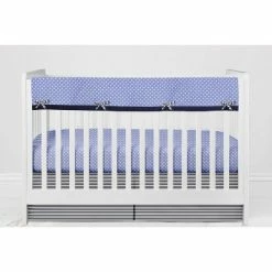 Budget 🎁 Bacati - Elephants Blue/Navy/Gray 6 pc Crib Bedding Set with Long Rail Guard Cover ✨ -Bedding Sets & Collections Sales Shop unnamed file 8284