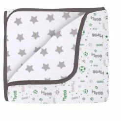 Promo 🤩 Bacati - Boys Soccer Muslin Green Gray 3 pc Crib Bedding Set 🔔 -Bedding Sets & Collections Sales Shop unnamed file 8296