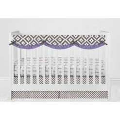 Cheap 🛒 Bacati - Love Design/Print Gray Lilac 6 pc Crib Bedding Set with Long Rail Guard Cover 🌟 -Bedding Sets & Collections Sales Shop unnamed file 8305