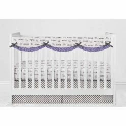 Cheap 🛒 Bacati - Love Design/Print Gray Lilac 6 pc Crib Bedding Set with Long Rail Guard Cover 🌟 -Bedding Sets & Collections Sales Shop unnamed file 8306