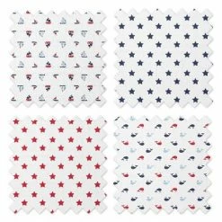 Promo 🎁 Bacati - Boys Nautical Muslin Whales Boat Red Blue Navy 3 pc Crib Bedding Set 🛒 -Bedding Sets & Collections Sales Shop unnamed file 8327