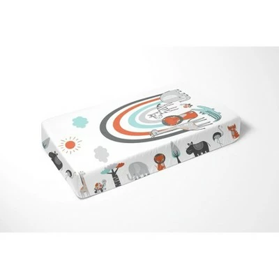 Promo 🌟 Bacati - Jungle Safari Aqua Orange Gray 3 pc Crib Bedding Set 🤩 1 Promo 🌟 Bacati - Jungle Safari Aqua Orange Gray 3 pc Crib Bedding Set 🤩