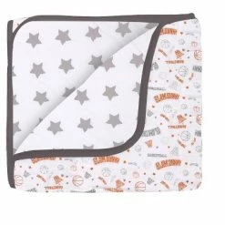 Flash Sale 👏 Bacati - Boys Basketball Muslin Orange Gray 3 pc Crib Bedding Set 😍 -Bedding Sets & Collections Sales Shop unnamed file 8388