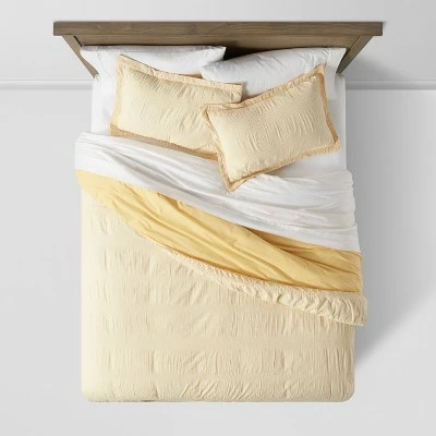 Coupon 🌟 Seersucker Duvet & Sham Set - Threshold™ Light Gray 🛒 2 Coupon 🌟 Seersucker Duvet & Sham Set - Threshold™ Light Gray 🛒 - Image 2