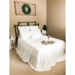 Best reviews of ⭐ Lush Decor Lush Décor Ravello Pintuck Ruffle Skirt Bedspread & Sham Set Light Gray 🔥 -Bedding Sets & Collections Sales Shop unnamed file 841